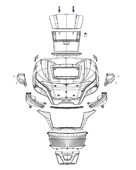 EZ Kruiser Raptor B4 Front Left Top Cover Bracket