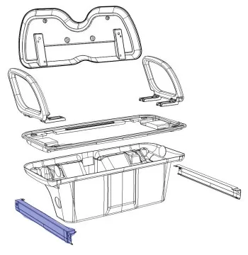 EZ Kruiser Raptor B6 Rear Middle Left Side Guard Plate