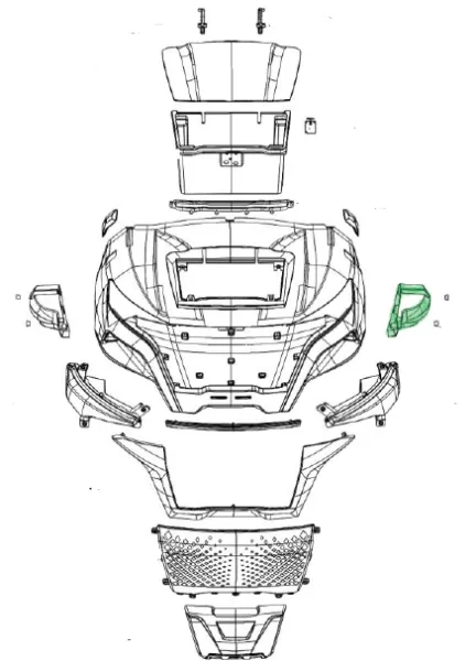 Raptor B4 Front  Left Fender