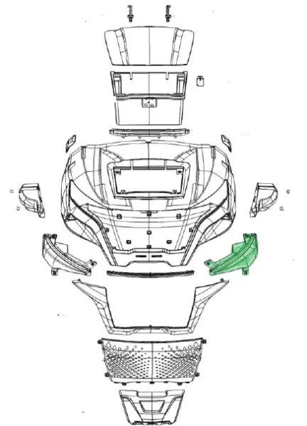 Raptor B4 Front Left Headlight