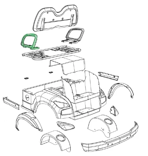 Raptor B4 Rear Left Armrest Storage