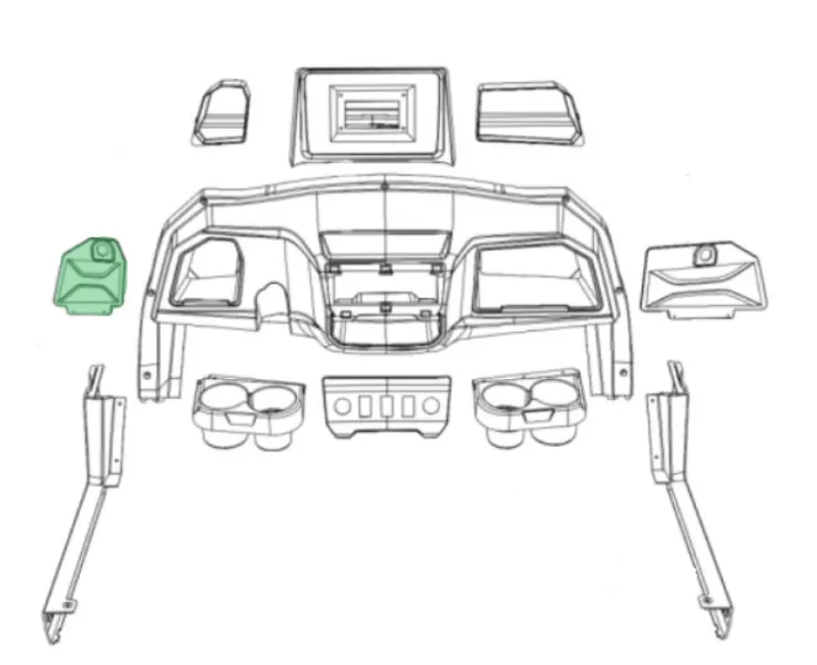 Raptor B4 Right Glove Box Panel