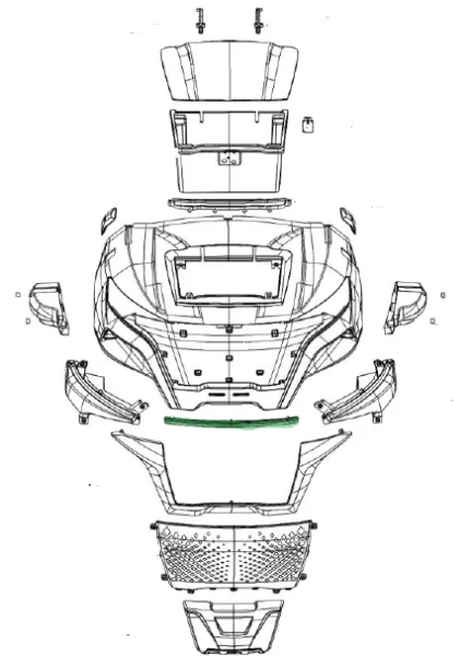 Raptor B4 Front Through Lamp