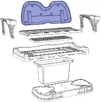 B6 Reverse-Row Seat Backrest