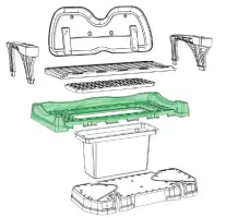 Reverse-Row Seat Frame